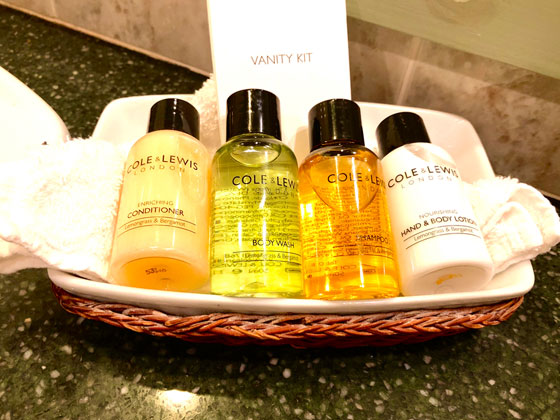 Complementary Toiletries
